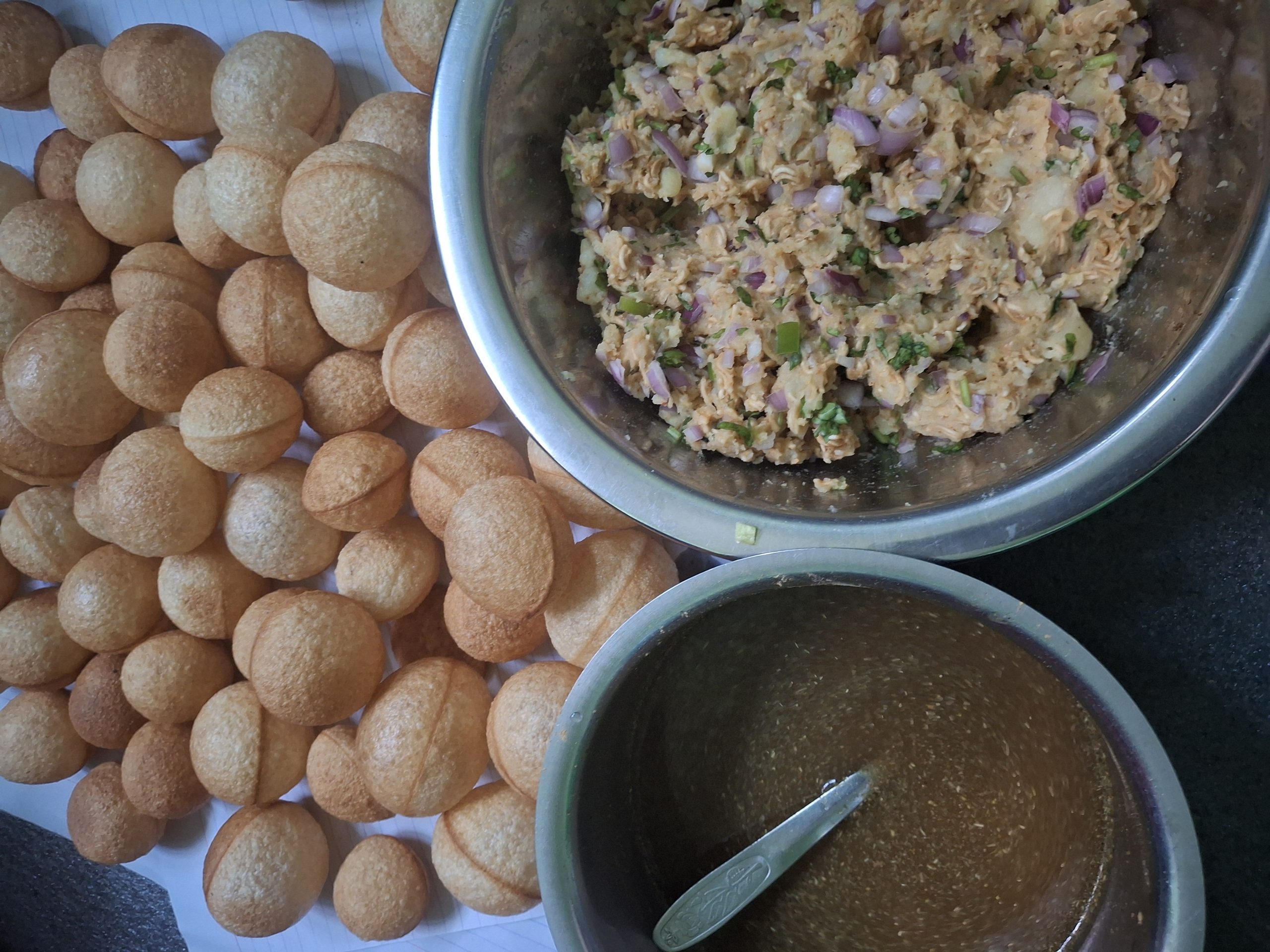 Homemade Pani Puri