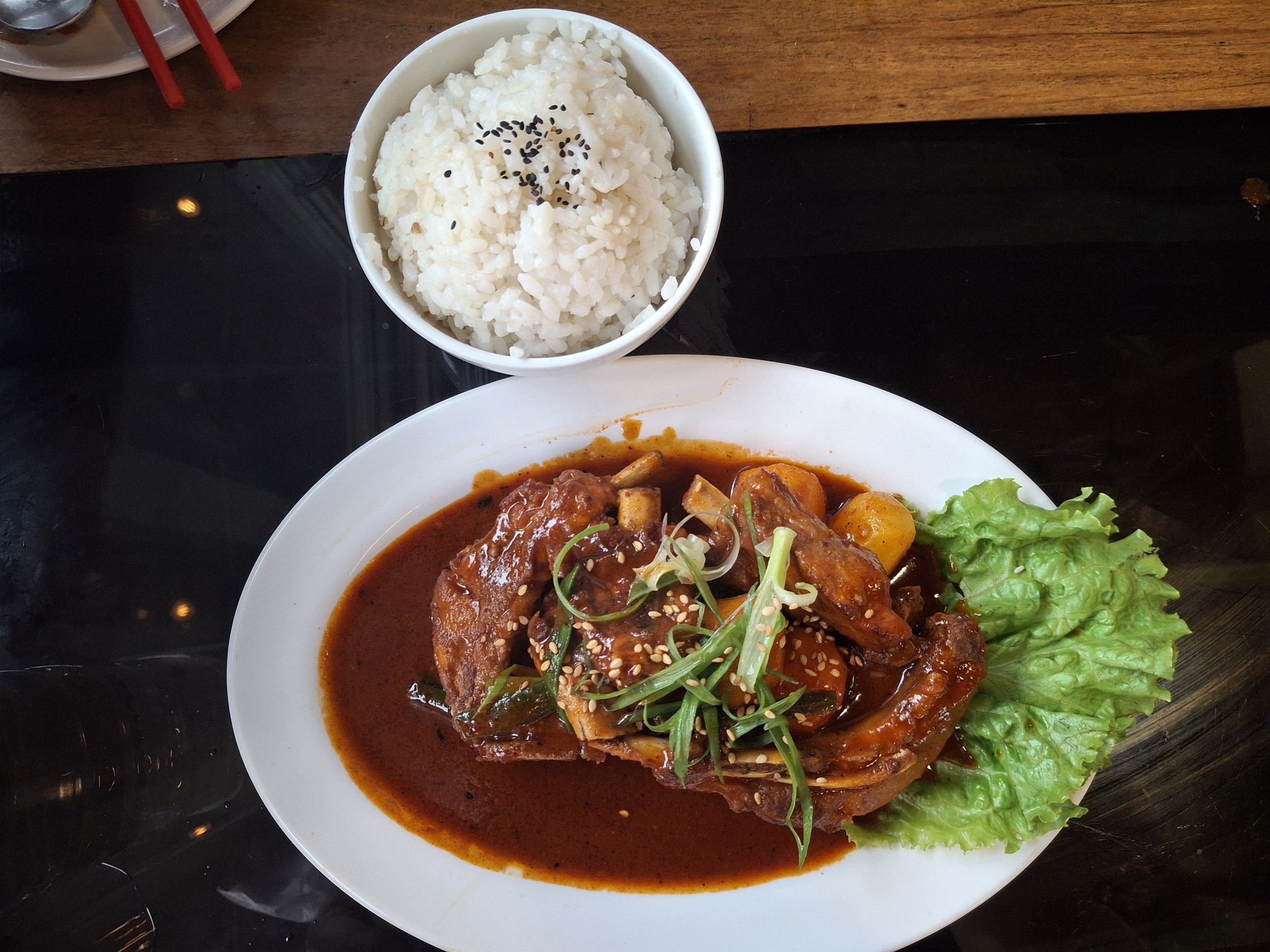 Mutton Ribs Curry with Rice